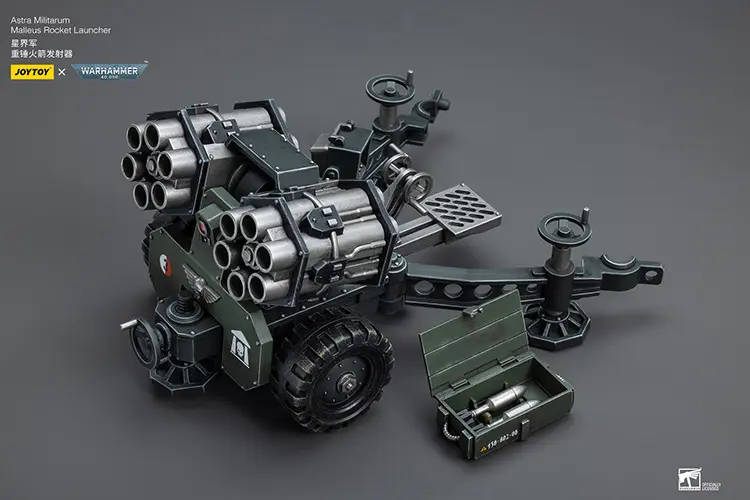 the upward left front of the Malleus Rocket Launcher of Action Figure - Astra Militarum Ordnance Team 1 18 - JOYTOY Warhammer 40K rectangle image The Upward Left Front Of The Malleus Rocket Launcher Of Action Figure Astra Militarum Ordnance Team 1 18 Joytoy Warhammer 40k Rectangle Image
