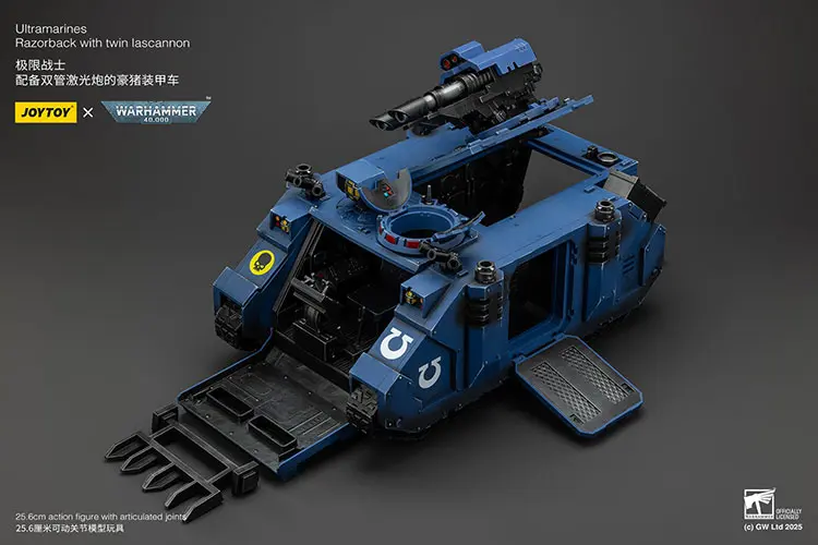 the upward left front side of opening Action Figure Vehicle - Ultramarines Razorback with Twin Lascannon 1 18 - JOYTOY Warhammer 40K rectangle image 2 The Upward Left Front Side Of Opening Action Figure Vehicle Ultramarines Razorback With Twin Lascannon 1 18 Joytoy Warhammer 40k Rectangle Image 2