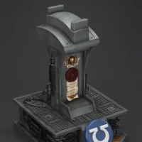 The Upward Of The The Display Stand Of Action Figure Joytoy Ultramarines Captain Mkx Helmet 1 1 Life Size Replica Warhammer 40k Rectangle Image 25