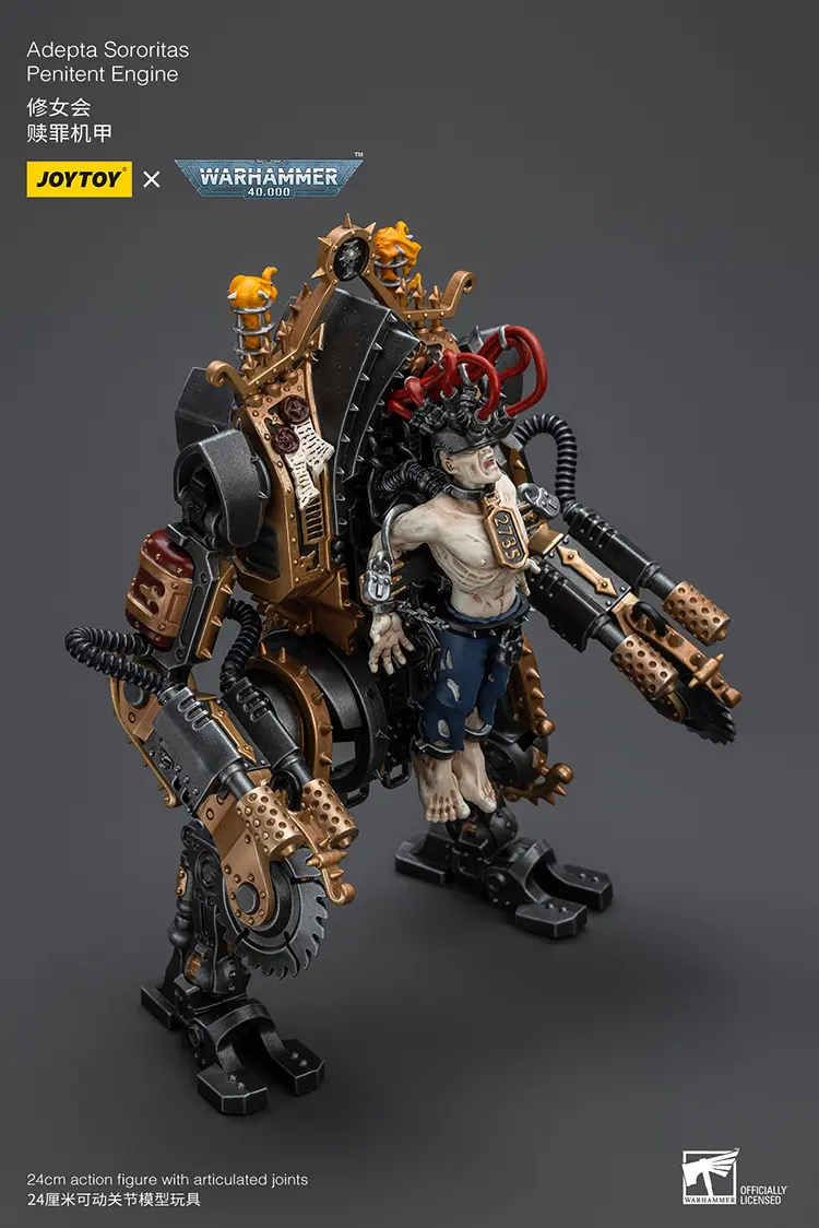 the upward right front side of Action Figure - Adepta Sororitas Penitent Engine (with Penitent Buzz-Blades) 1 18 - JOYTOY Warhammer 40K rectangle image The Upward Right Front Side Of Action Figure Adepta Sororitas Penitent Engine (with Penitent Buzz Blades) 1 18 Joytoy Warhammer 40k Rectangle Image