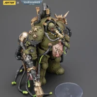 the upward side of the Action Figure - JoyToy Death Guard Lord of Virulence with Power Fist and Twin Plague Spewer 1 18 - Warhammer 40K in rectangle image the upward side of the Action Figure - JoyToy Death Guard Lord of Virulence with Power Fist and Twin Plague Spewer 1 18 - Warhammer 40K in rectangle image