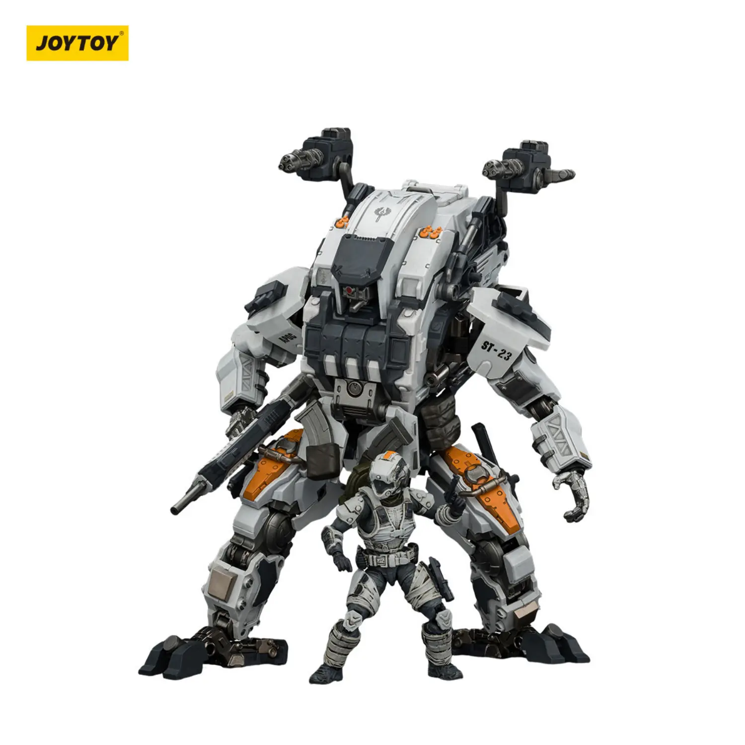 Action Figure - APOC DragonFang Assault Mech & Assaulter Albedo 1 25 - JOYTOY Dark Source in white background 4.webp Action Figure Apoc Dragonfang Assault Mech & Assaulter Albedo 1 25 Joytoy Dark Source In White Background 4.webp
