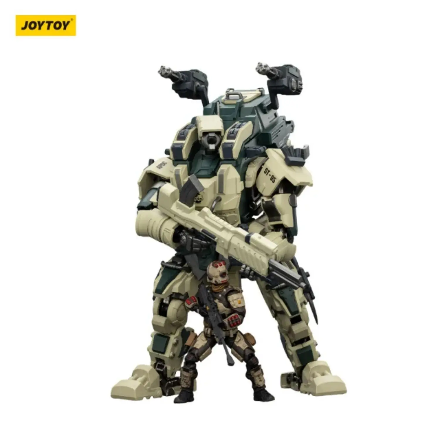 Action Figure Apoc Series Annihilator Long Range Strike Mech With Dark Source Unsc Sniper Dima 1 25 Joytoy Dark Source In White Background