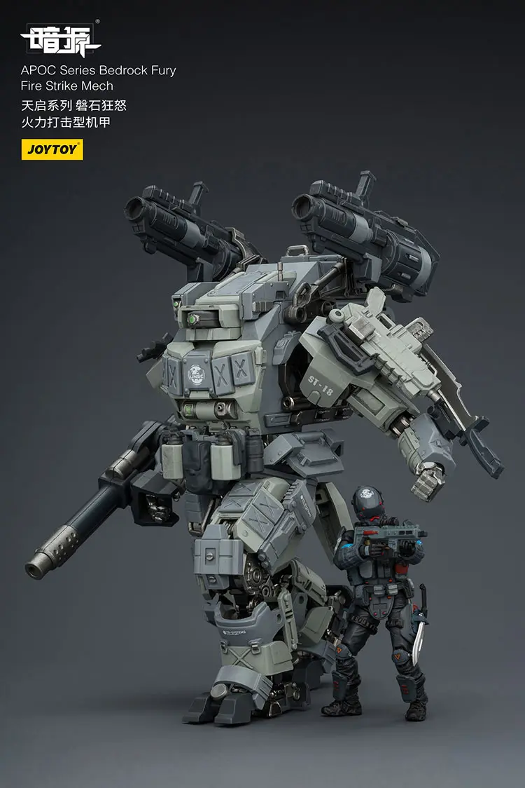 Action Figure - APOC Series Bedrock Fury Fire Strike Mech ST-8618 with UNSC Assaulter Lucas 1 25 - JOYTOY Dark Source rectangle image 1 Action Figure Apoc Series Bedrock Fury Fire Strike Mech St 8618 With Unsc Assaulter Lucas 1 25 Joytoy Dark Source Rectangle Image 1