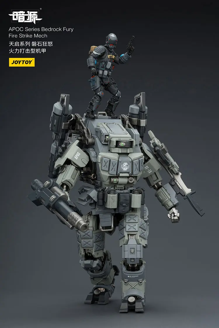 Action Figure - APOC Series Bedrock Fury Fire Strike Mech ST-8618 with UNSC Assaulter Lucas 1 25 - JOYTOY Dark Source rectangle image 9 Action Figure Apoc Series Bedrock Fury Fire Strike Mech St 8618 With Unsc Assaulter Lucas 1 25 Joytoy Dark Source Rectangle Image 9