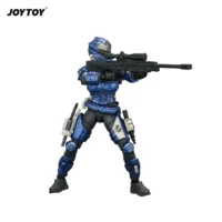 Action Figure Apoc Series Crusher Rapid Assault Mech St 8628 & Unsc Assaulter Fjord 1 25 Joytoy Dark Source In White Background 3