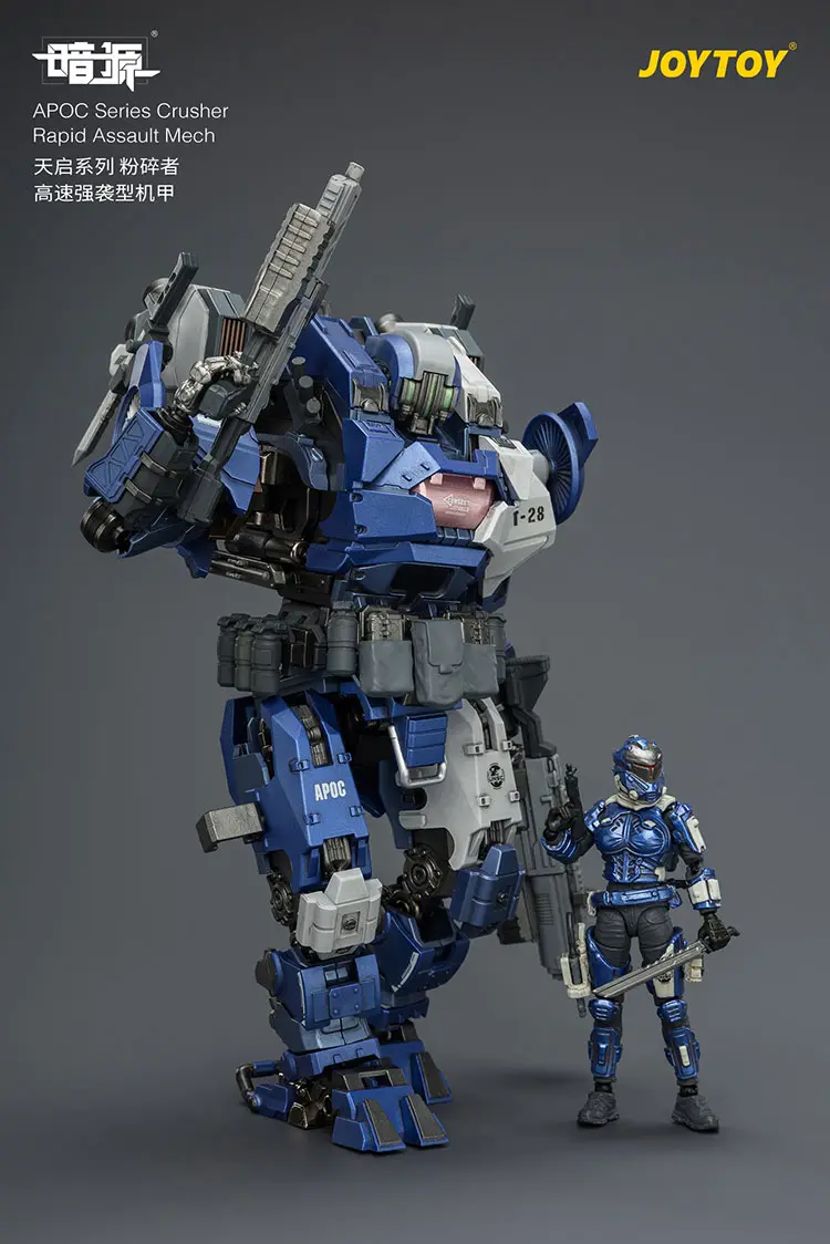 Action Figure Apoc Series Crusher Rapid Assault Mech St 8628 & Unsc Assaulter Fjord 1 25 Joytoy Dark Source Rectangle Image 7