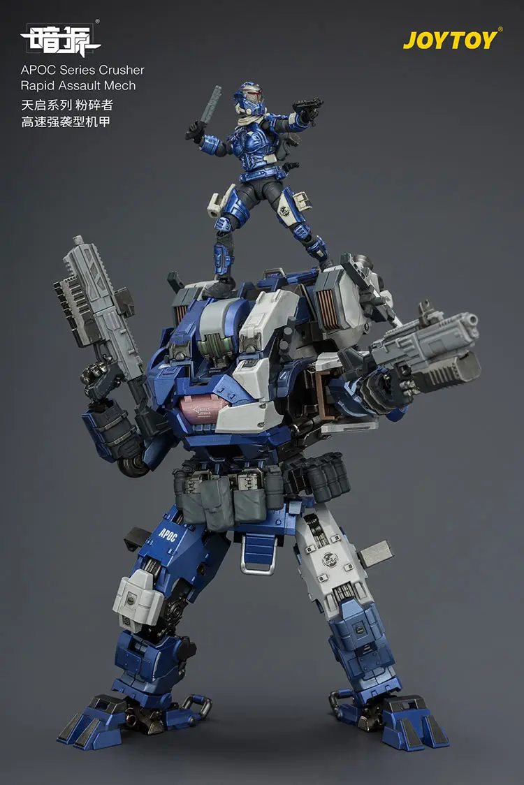 Action Figure Apoc Series Crusher Rapid Assault Mech St 8628 & Unsc Assaulter Fjord 1 25 Joytoy Dark Source Rectangle Image 8