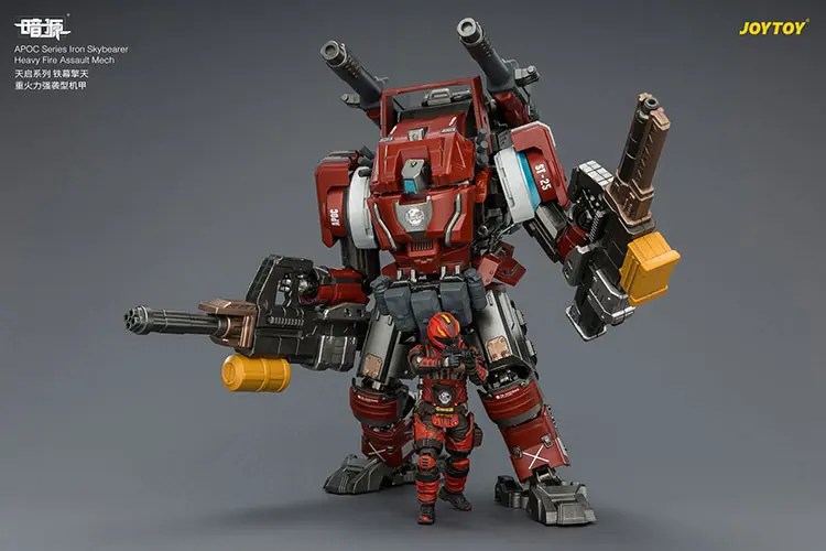 Action Figure - APOC Series Iron Skybearer Heavy Fire Assault Mech ST-8625 with UNSC Assaulter Elias 1 25 - JOYTOY Dark Source rectangle image 2 Action Figure Apoc Series Iron Skybearer Heavy Fire Assault Mech St 8625 With Unsc Assaulter Elias 1 25 Joytoy Dark Source Rectangle Image 2