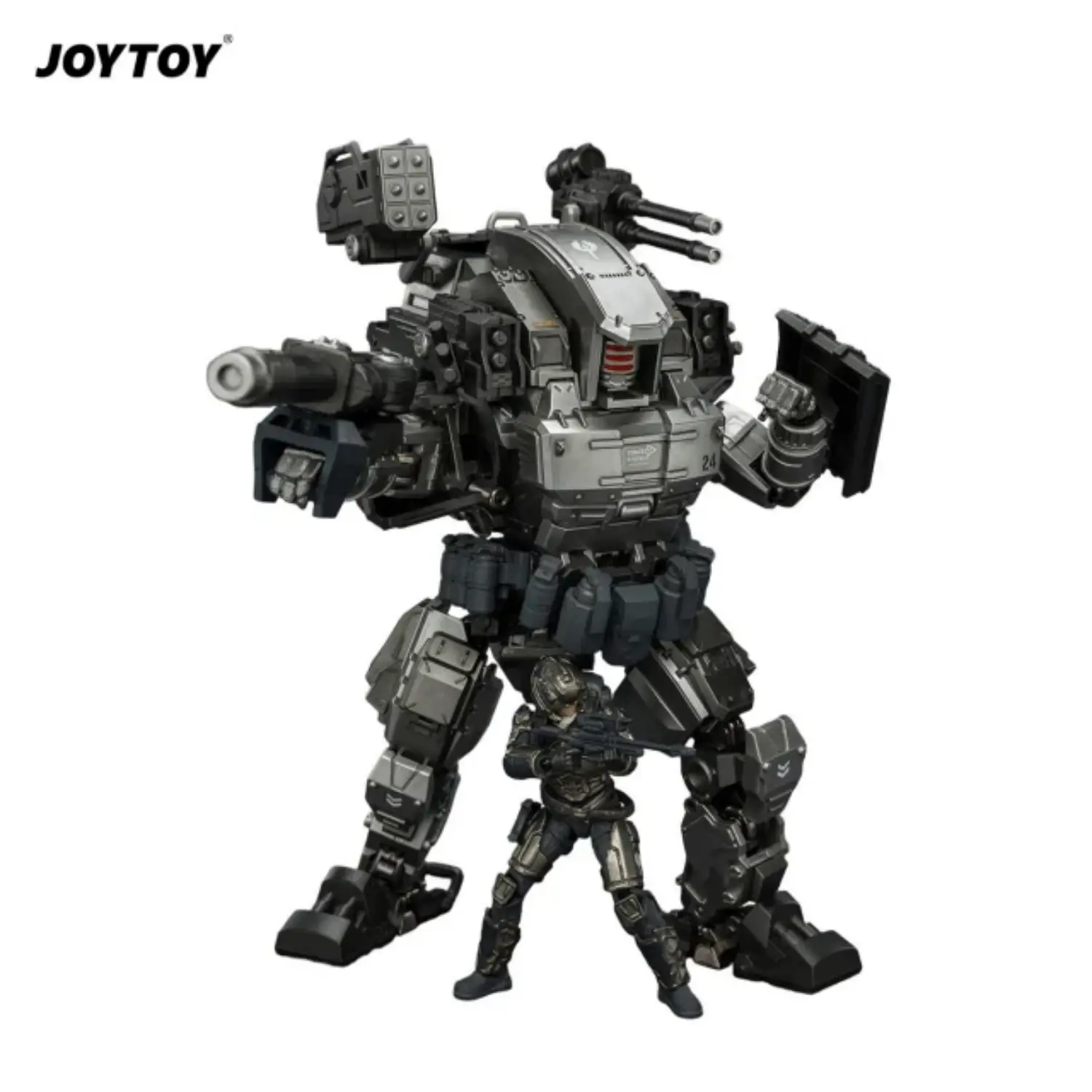 Action Figure Apoc Series Thor 02 Assault Mech & Steel Ride Corps Scout Mist 1 25 Joytoy Dark Source In White Background