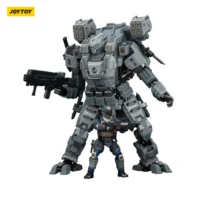 Action Figure Apoc Sky Tempest Fire Strike Mech St 8614 & Unsc Breacher Benjamin 1 25 Joytoy Dark Source In White Background