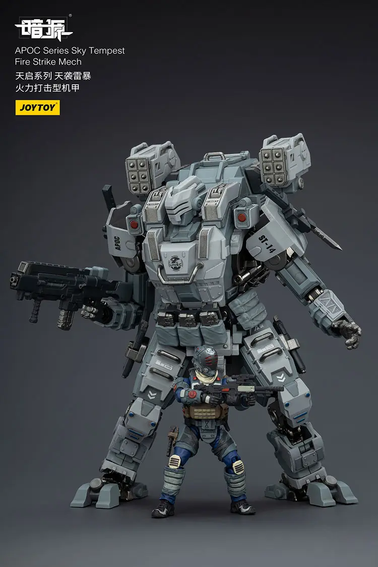 Action Figure Apoc Sky Tempest Fire Strike Mech St 8614 With Unsc Breacher Benjamin 1 25 Joytoy Dark Source Rectangle Image 7