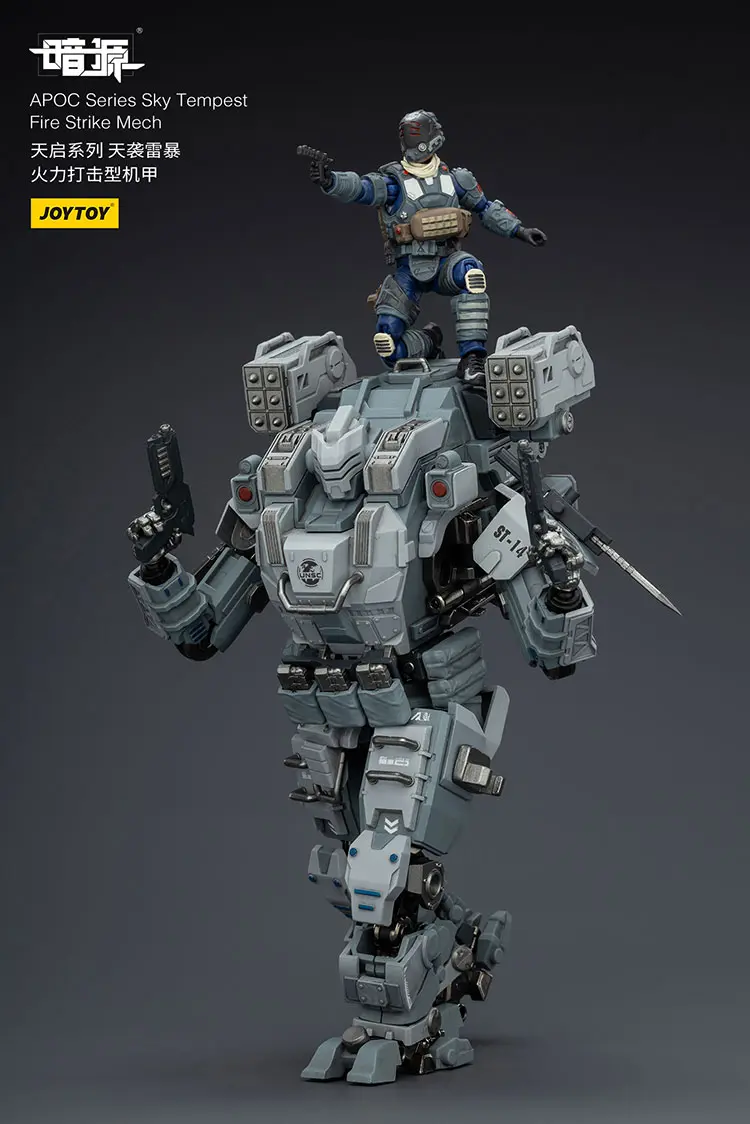 Action Figure Apoc Sky Tempest Fire Strike Mech St 8614 With Unsc Breacher Benjamin 1 25 Joytoy Dark Source Rectangle Image 8