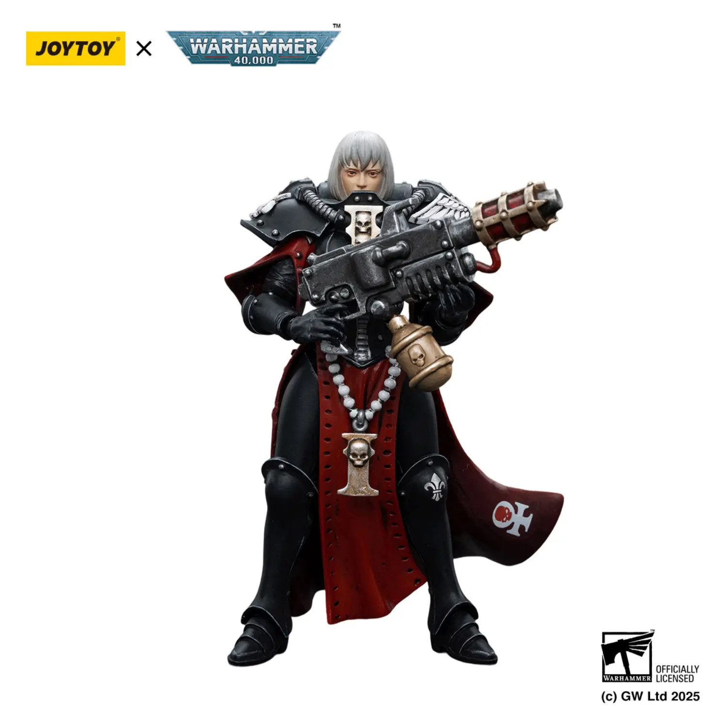 Action Figure Adepta Sororitas Battle Sister Sister Ludwenna 1 18 Joytoy Warhammer 40k In White Background 1