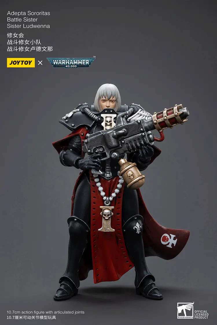 Action Figure Adepta Sororitas Battle Sister Sister Ludwenna 1 18 Joytoy Warhammer 40k Rectangle Image 1
