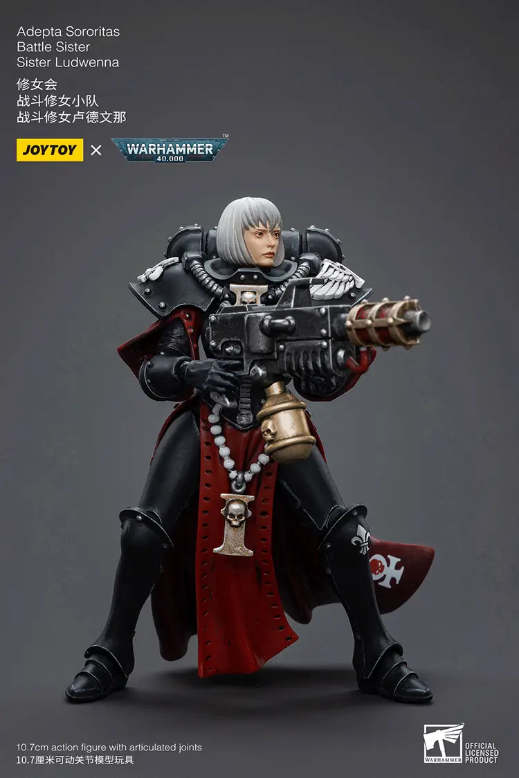 Action Figure Adepta Sororitas Battle Sister Sister Ludwenna 1 18 Joytoy Warhammer 40k Rectangle Image 3
