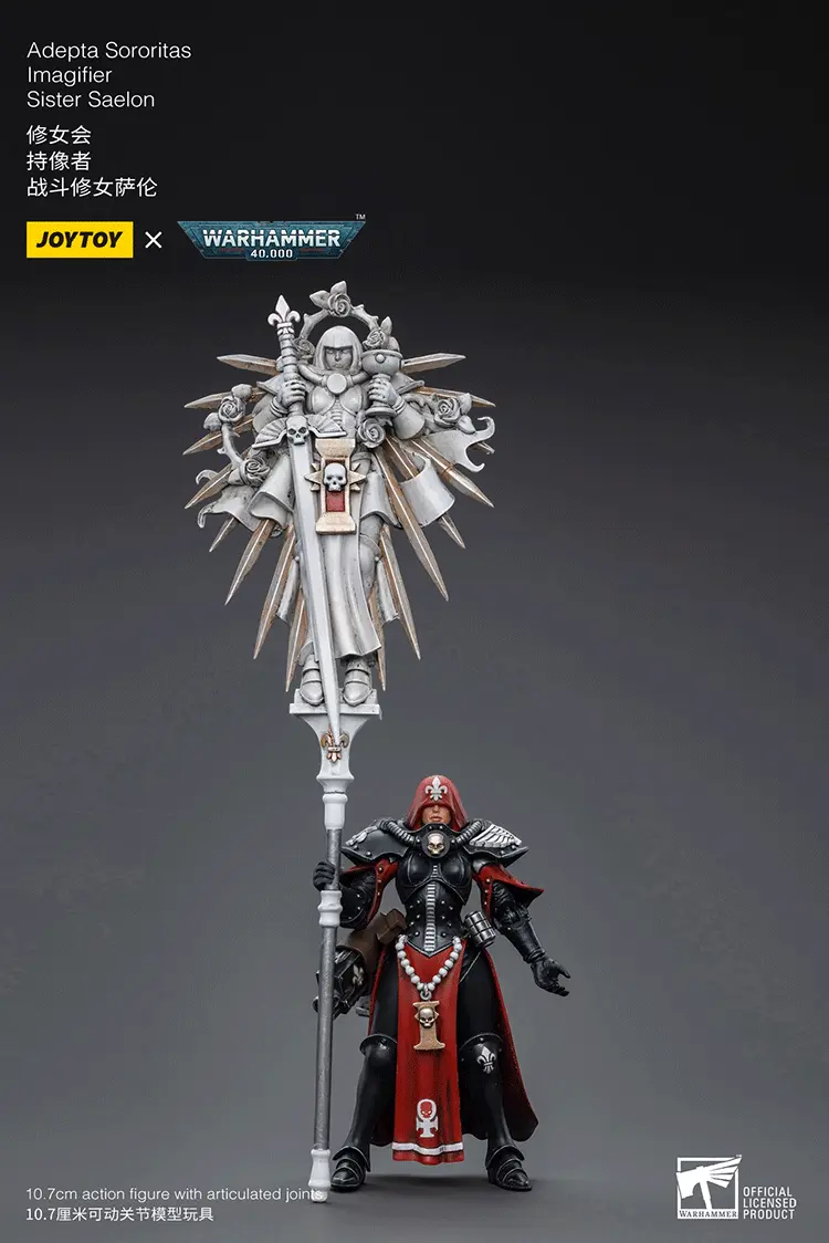 Action Figure - Adepta Sororitas Imagifier Sister Saelon 1 18 - JOYTOY Warhammer 40K rectangle image 1 Action Figure Adepta Sororitas Imagifier Sister Saelon 1 18 Joytoy Warhammer 40k Rectangle Image 1