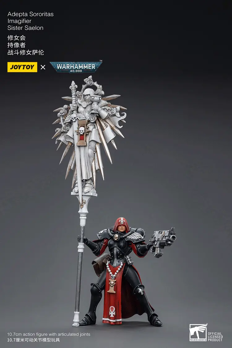 Action Figure - Adepta Sororitas Imagifier Sister Saelon 1 18 - JOYTOY Warhammer 40K rectangle image 3 Action Figure Adepta Sororitas Imagifier Sister Saelon 1 18 Joytoy Warhammer 40k Rectangle Image 3