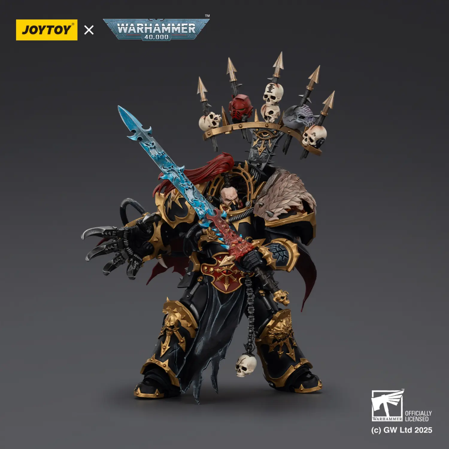Action Figure - Black Legion Abaddon the Despoiler with Drach'nyen and the Talon of Horus 1 18 - JOTYOY Warhammer 40K 4 Action Figure Black Legion Abaddon The Despoiler With Drach'nyen And The Talon Of Horus 1 18 Jotyoy Warhammer 40k 4