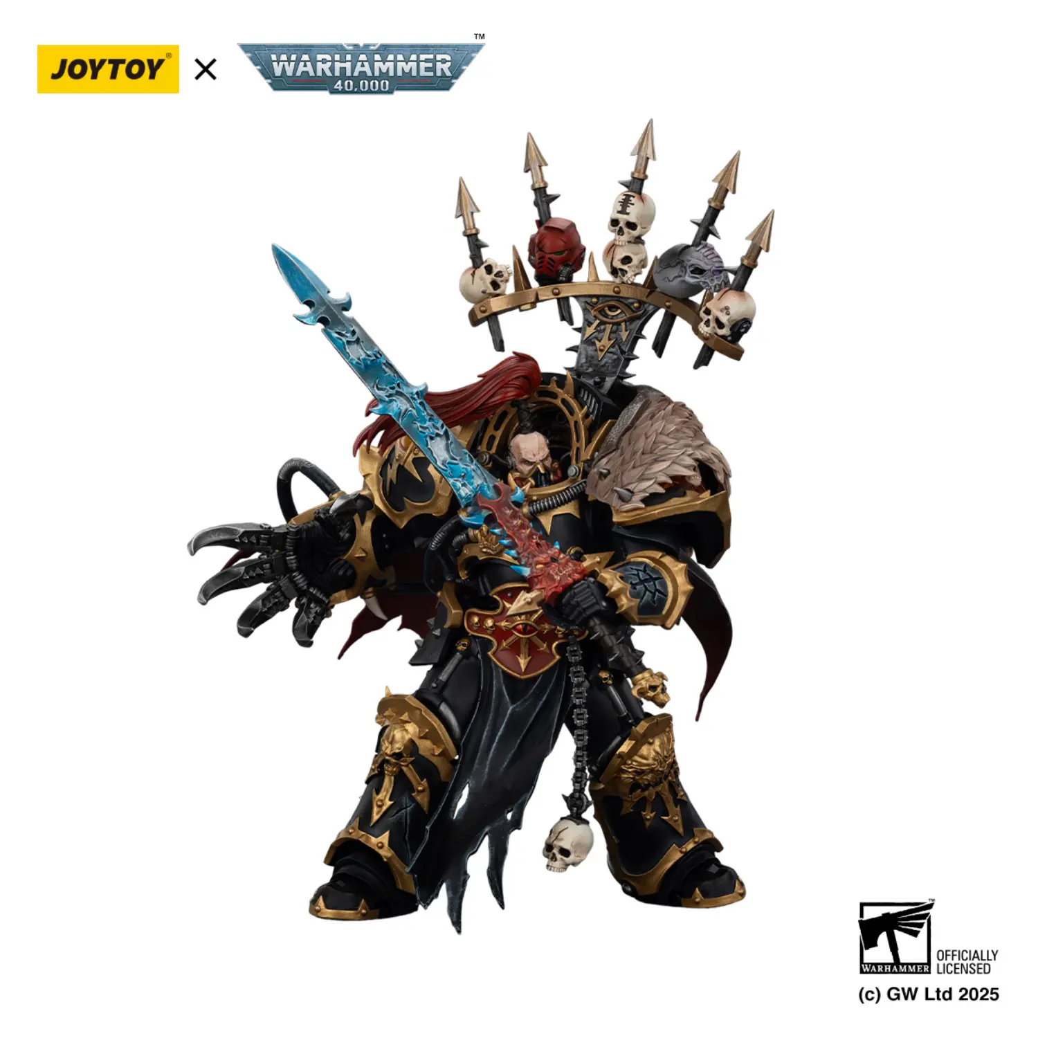 Action Figure - Black Legion Abaddon the Despoiler with Drach'nyen and the Talon of Horus 1 18 - JOTYOY Warhammer 40K in white background 4 Action Figure Black Legion Abaddon The Despoiler With Drach'nyen And The Talon Of Horus 1 18 Jotyoy Warhammer 40k In White Background 4
