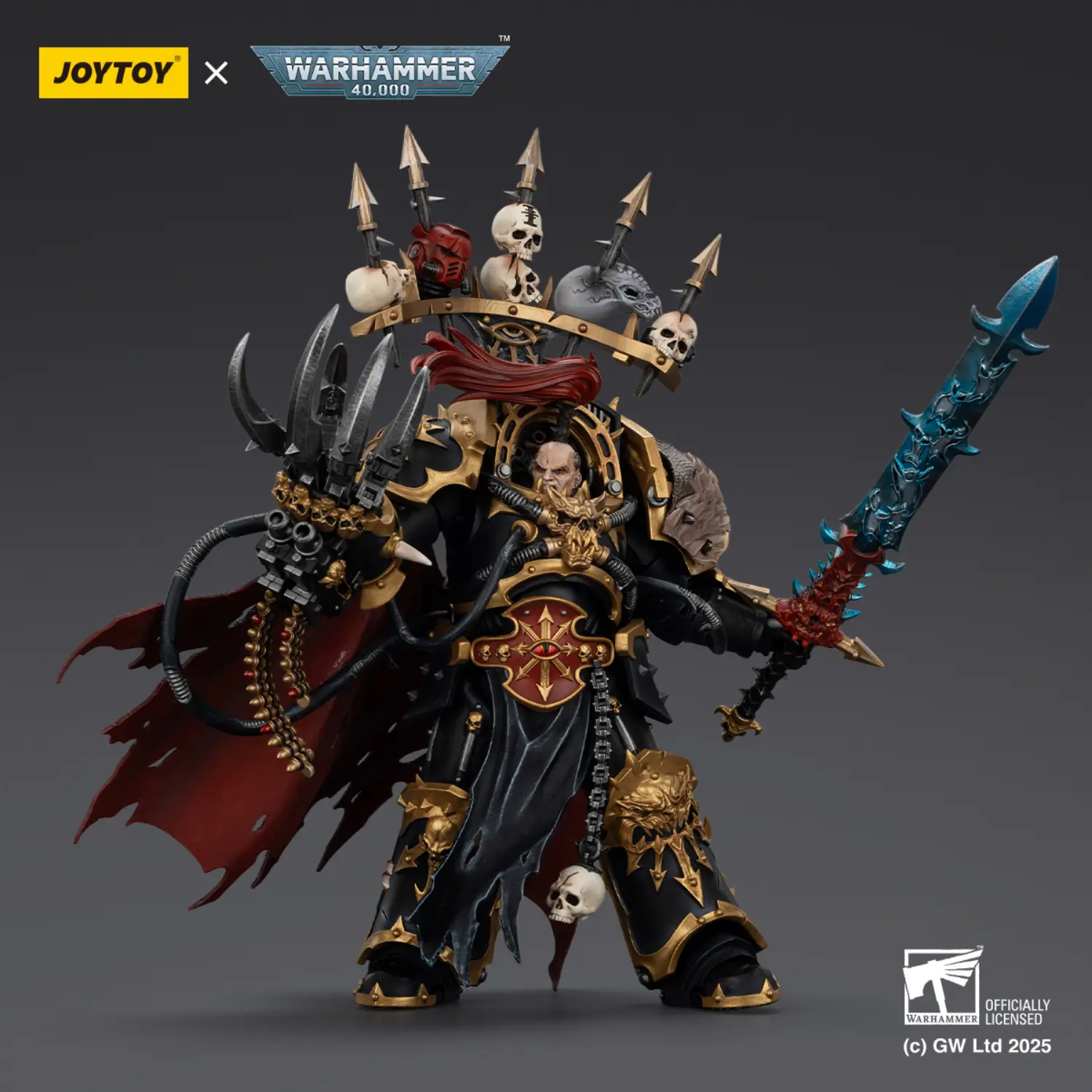 Action Figure - Black Legion Abaddon the Despoiler with Drach'nyen and the Talon of Horus 1 18 - JOTYOY Warhammer 40K Action Figure Black Legion Abaddon The Despoiler With Drach'nyen And The Talon Of Horus 1 18 Jotyoy Warhammer 40k