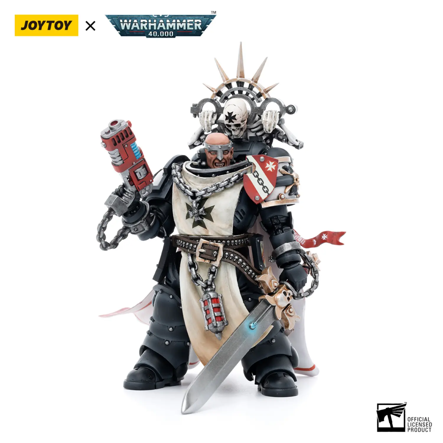 Action Figure Black Templars Marshal Baldeckrath 1 18 Jotyoy Warhammer 40k In White Background 1