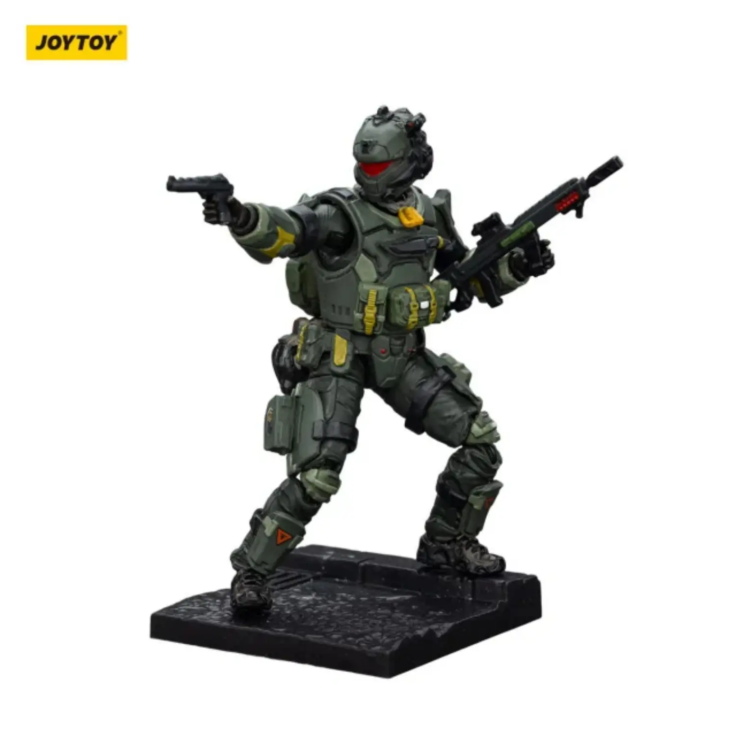 Action Figure - Dark Source Steel Ride Corps Assaulter Karl on display stand 1 25 - JOYTOY Dark Source in white background Action Figure Dark Source Steel Ride Corps Assaulter Karl On Display Stand 1 25 Joytoy Dark Source In White Background