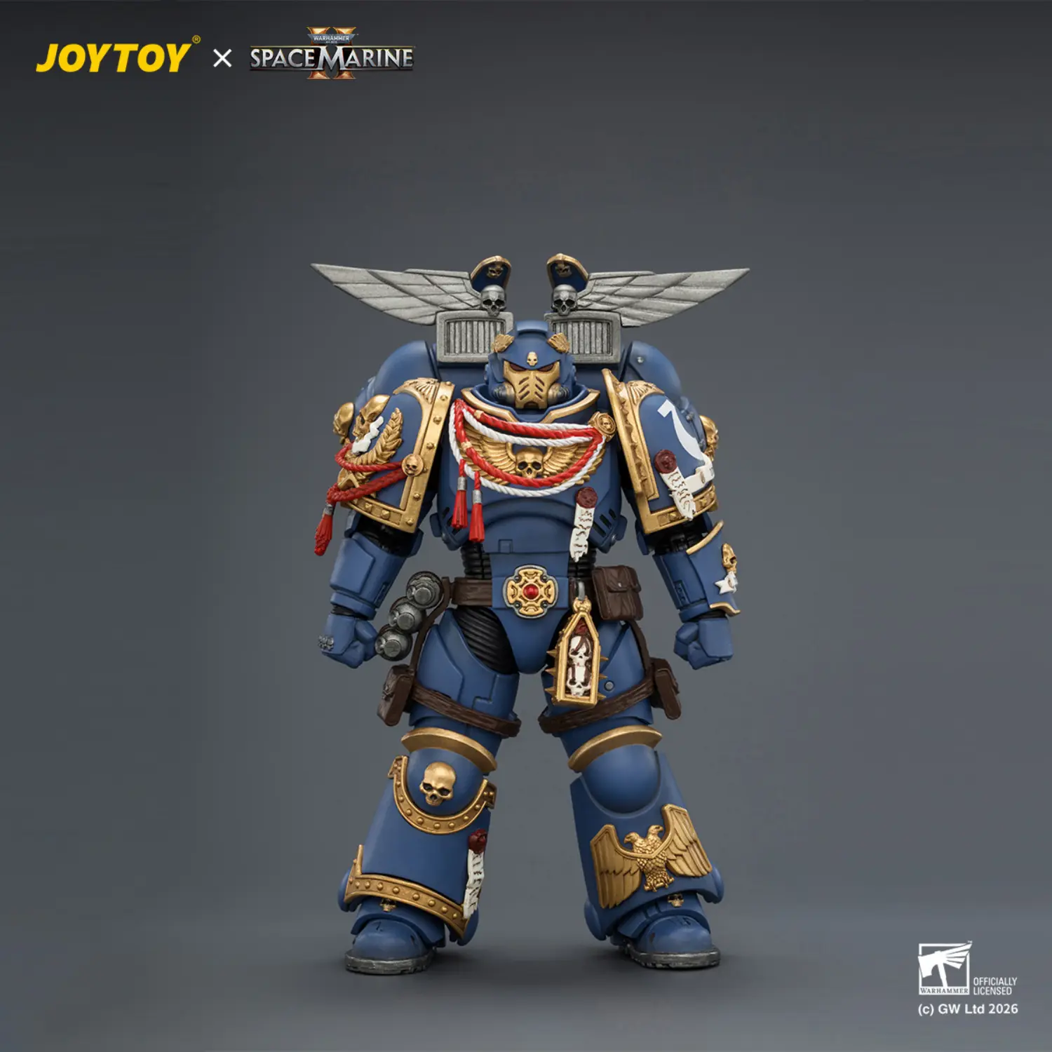 Action Figure - Game Edition Ultramarines Assault Intercessor with Jump Pack, Thunderhammer and Neo-volkite Pistol 1 18 - JOYTOY Warhammer 40K 1 Action Figure Game Edition Ultramarines Assault Intercessor With Jump Pack, Thunderhammer And Neo Volkite Pistol 1 18 Joytoy Warhammer 40k 1