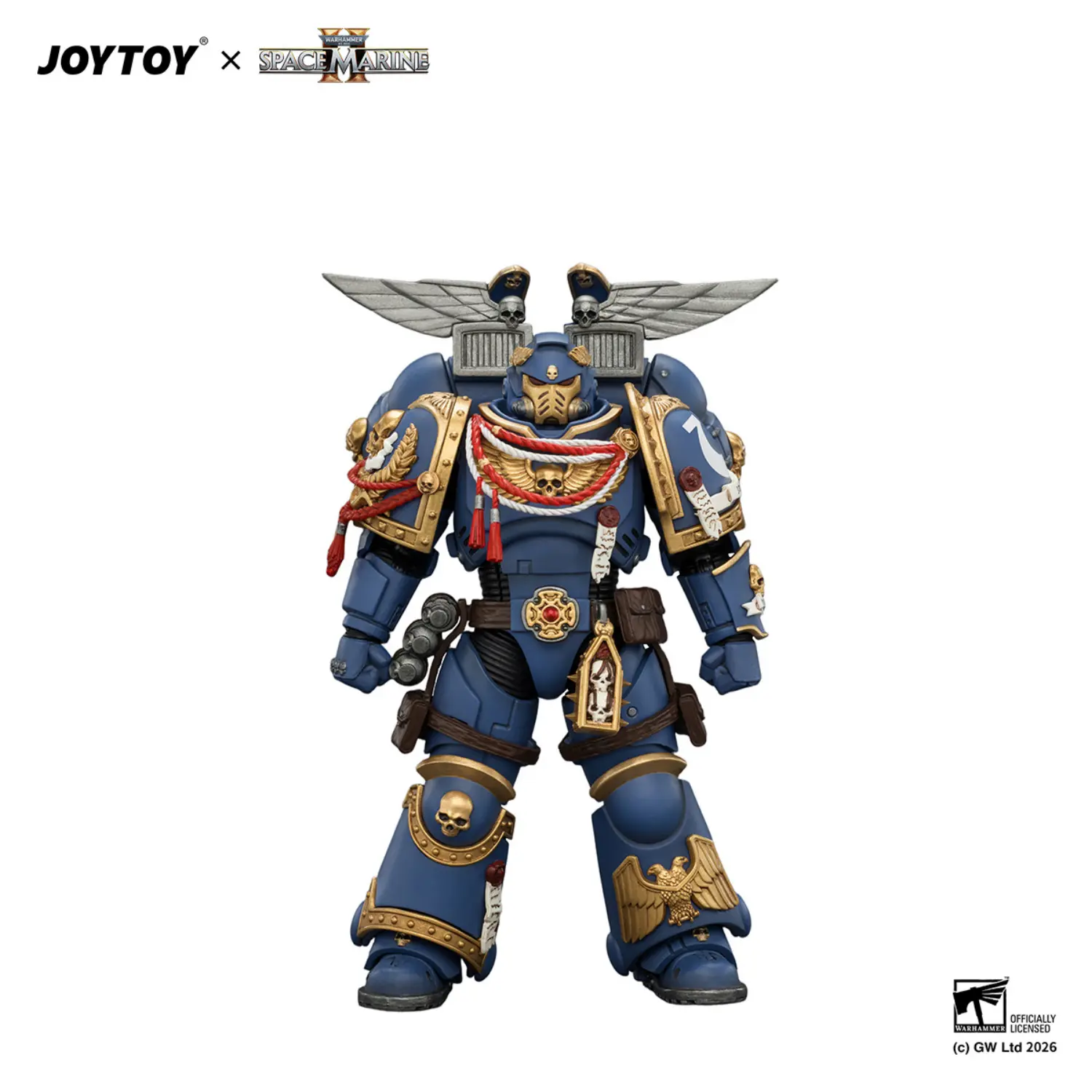 Action Figure - Game Edition Ultramarines Assault Intercessor with Jump Pack, Thunderhammer and Neo-volkite Pistol 1 18 - JOYTOY Warhammer 40K in white background 1 Action Figure Game Edition Ultramarines Assault Intercessor With Jump Pack, Thunderhammer And Neo Volkite Pistol 1 18 Joytoy Warhammer 40k In White Background 1