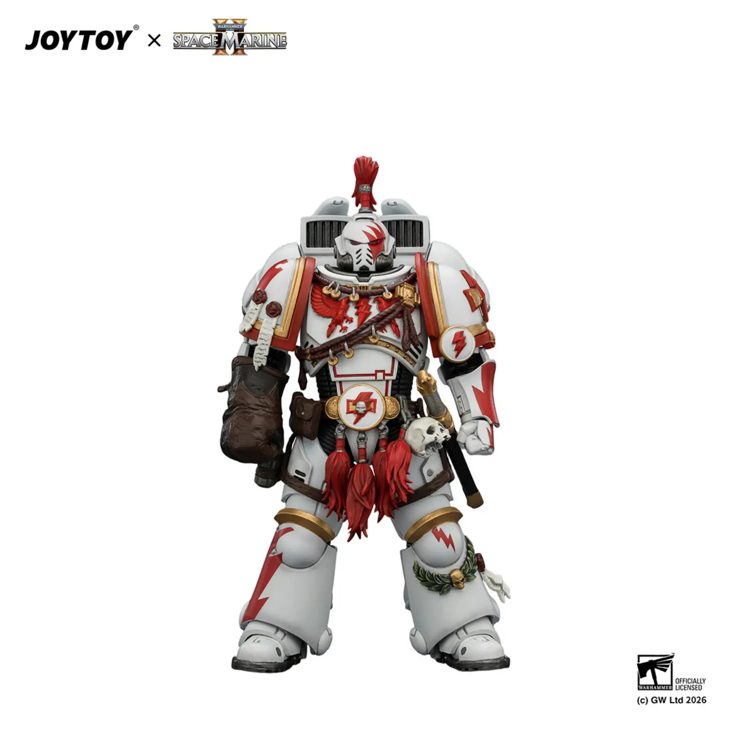 Action Figure - Game Edition White Scars Assault Intercessor Champion with Thunder Hammer and Bolt Pistol 1 18 - JOYTOY Warhammer 40K in white background 1 Action Figure Game Edition White Scars Assault Intercessor Champion With Thunder Hammer And Bolt Pistol 1 18 Joytoy Warhammer 40k In White Background 1