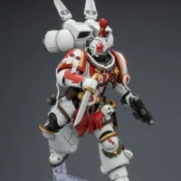 Action Figure - Game Edition White Scars Assault Intercessor Champion with Thunder Hammer and Bolt Pistol on display stand 1 18 - JOYTOY Warhammer 40K rectangle image 2 Action Figure Game Edition White Scars Assault Intercessor Champion With Thunder Hammer And Bolt Pistol On Display Stand 1 18 Joytoy Warhammer 40k Rectangle Image 2
