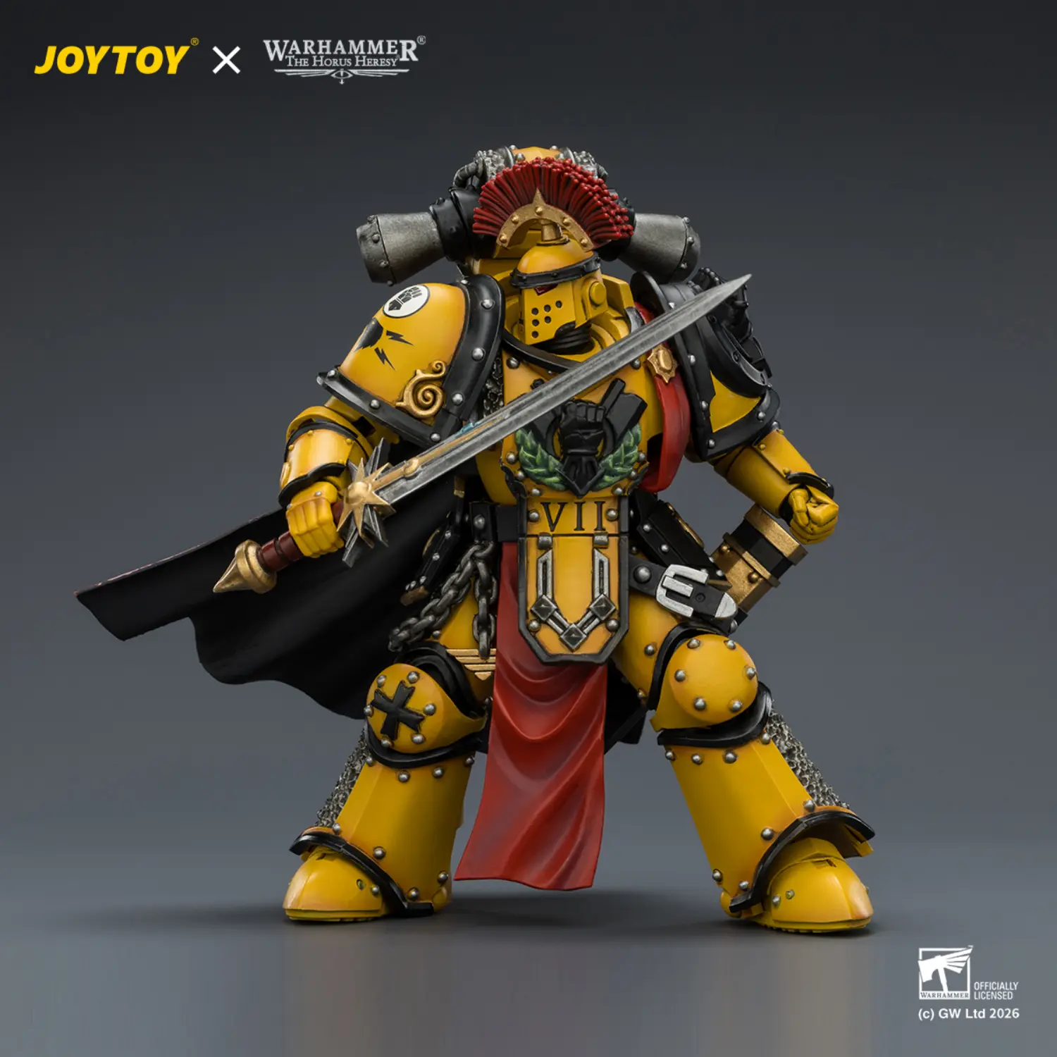 Action Figure - Imperial Fists Legion Praetor in Mk III Armour with Power Sword and Bolt Pistol 1 18 - JOTYOY Warhammer The Horus Heresy and 40K 4 Action Figure Imperial Fists Legion Praetor In Mk Iii Armour With Power Sword And Bolt Pistol 1 18 Jotyoy Warhammer The Horus Heresy And 40k 4