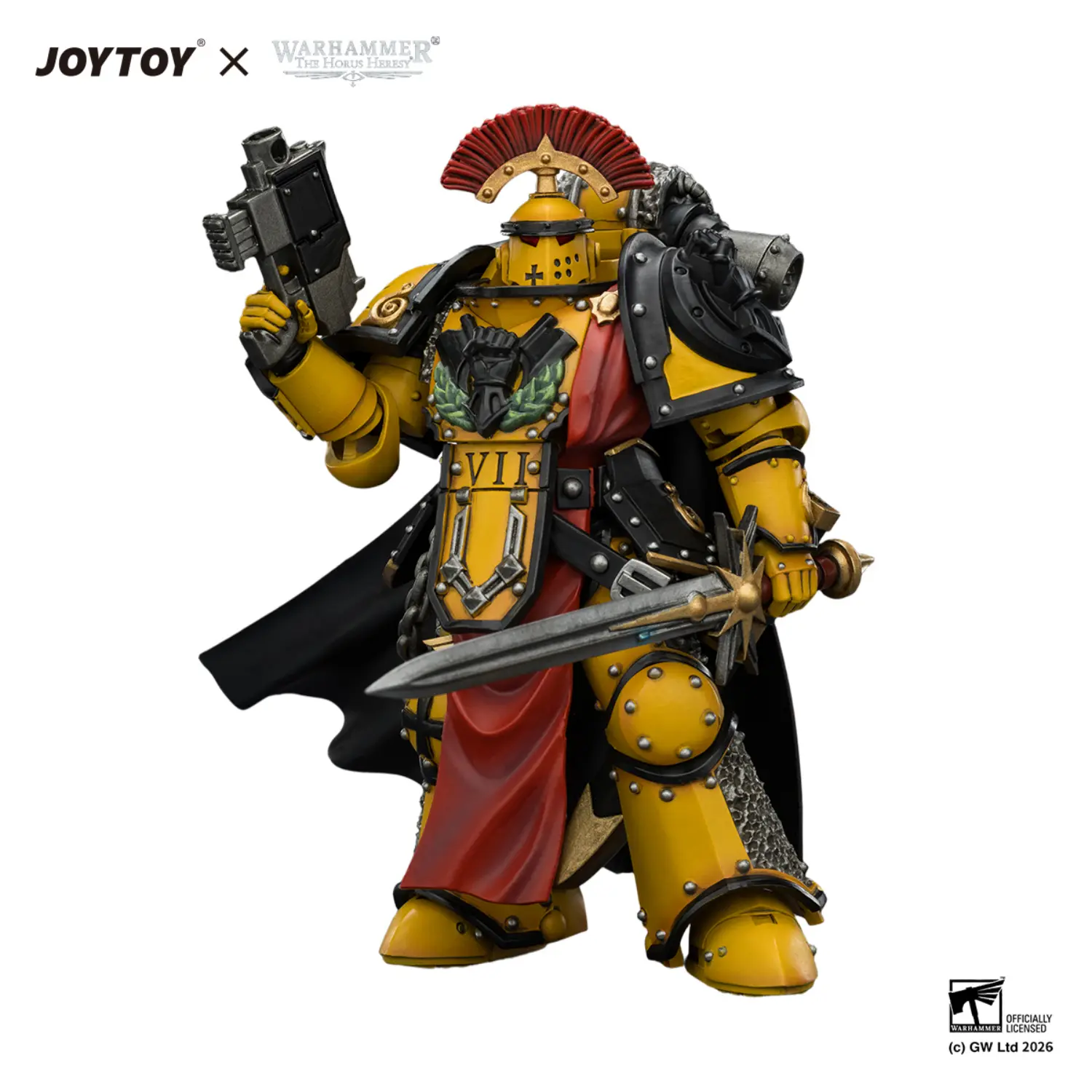 Action Figure - Imperial Fists Legion Praetor in Mk III Armour with Power Sword and Bolt Pistol 1 18 - JOTYOY Warhammer The Horus Heresy and 40K in white background 3 Action Figure Imperial Fists Legion Praetor In Mk Iii Armour With Power Sword And Bolt Pistol 1 18 Jotyoy Warhammer The Horus Heresy And 40k In White Background 3