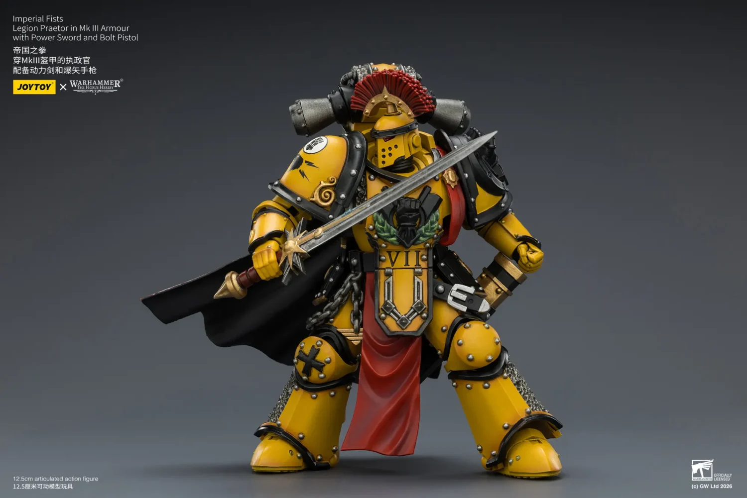 Action Figure - Imperial Fists Legion Praetor in Mk III Armour with Power Sword and Bolt Pistol 1 18 - JOTYOY Warhammer The Horus Heresy and 40K rectangle image 8 Action Figure Imperial Fists Legion Praetor In Mk Iii Armour With Power Sword And Bolt Pistol 1 18 Jotyoy Warhammer The Horus Heresy And 40k Rectangle Image 8