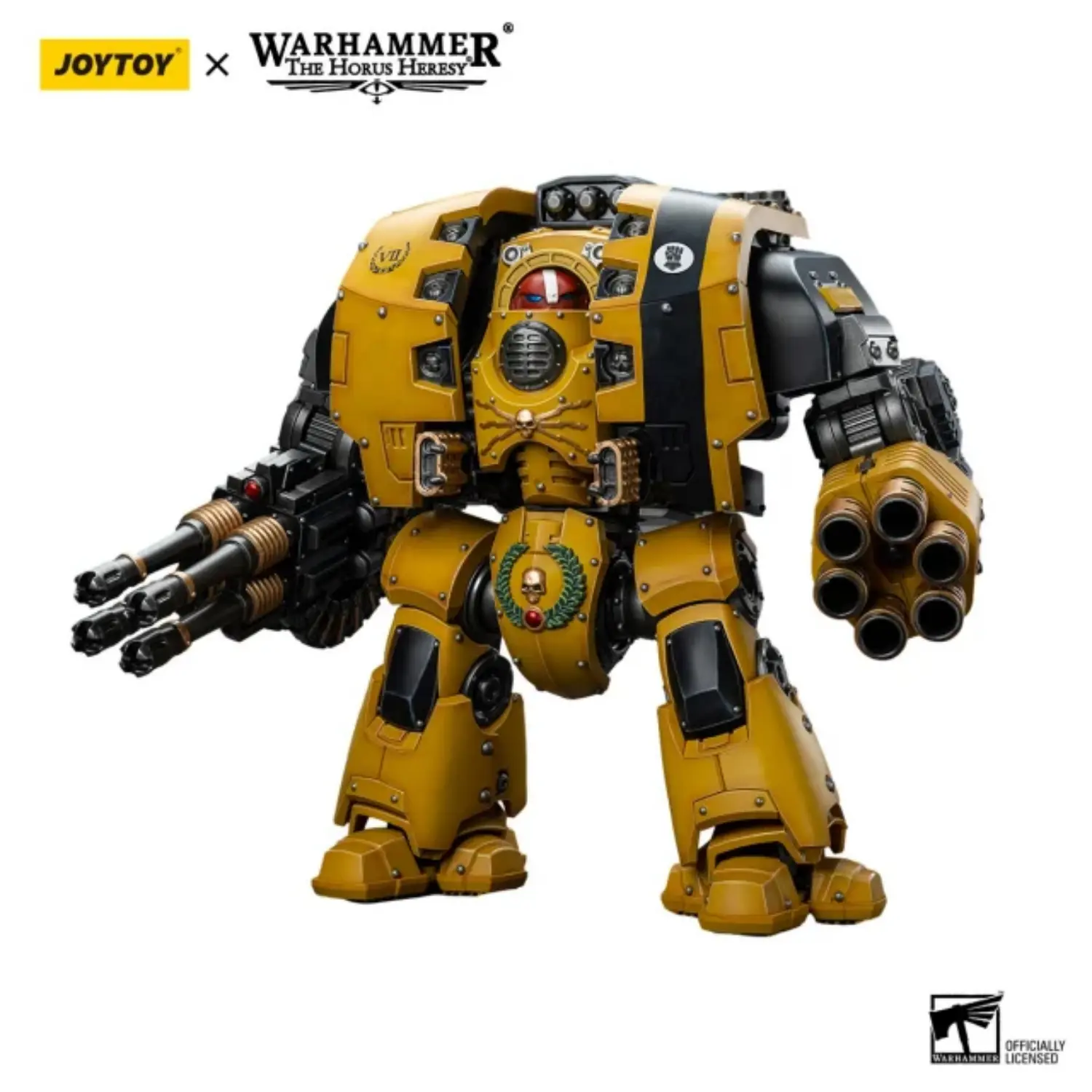 Action Figure Imperial Fists Leviathan Dreadnought With Cyclonic Melta Lance And Storm Cannon 1 18 Jotyoy Warhammer The Horus Heresy 3