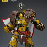 Action Figure Imperial Fists Lord Castellan Evander Garrius, The Tyrant Of Cthonia With The Subjugator And Incineratus 1 18 Jotyoy Warhammer The Horus Heresy And 40k Rectangle Image 4