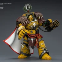 Action Figure Imperial Fists Lord Castellan Evander Garrius, The Tyrant Of Cthonia With The Subjugator And Incineratus 1 18 Jotyoy Warhammer The Horus Heresy And 40k Rectangle Image 8