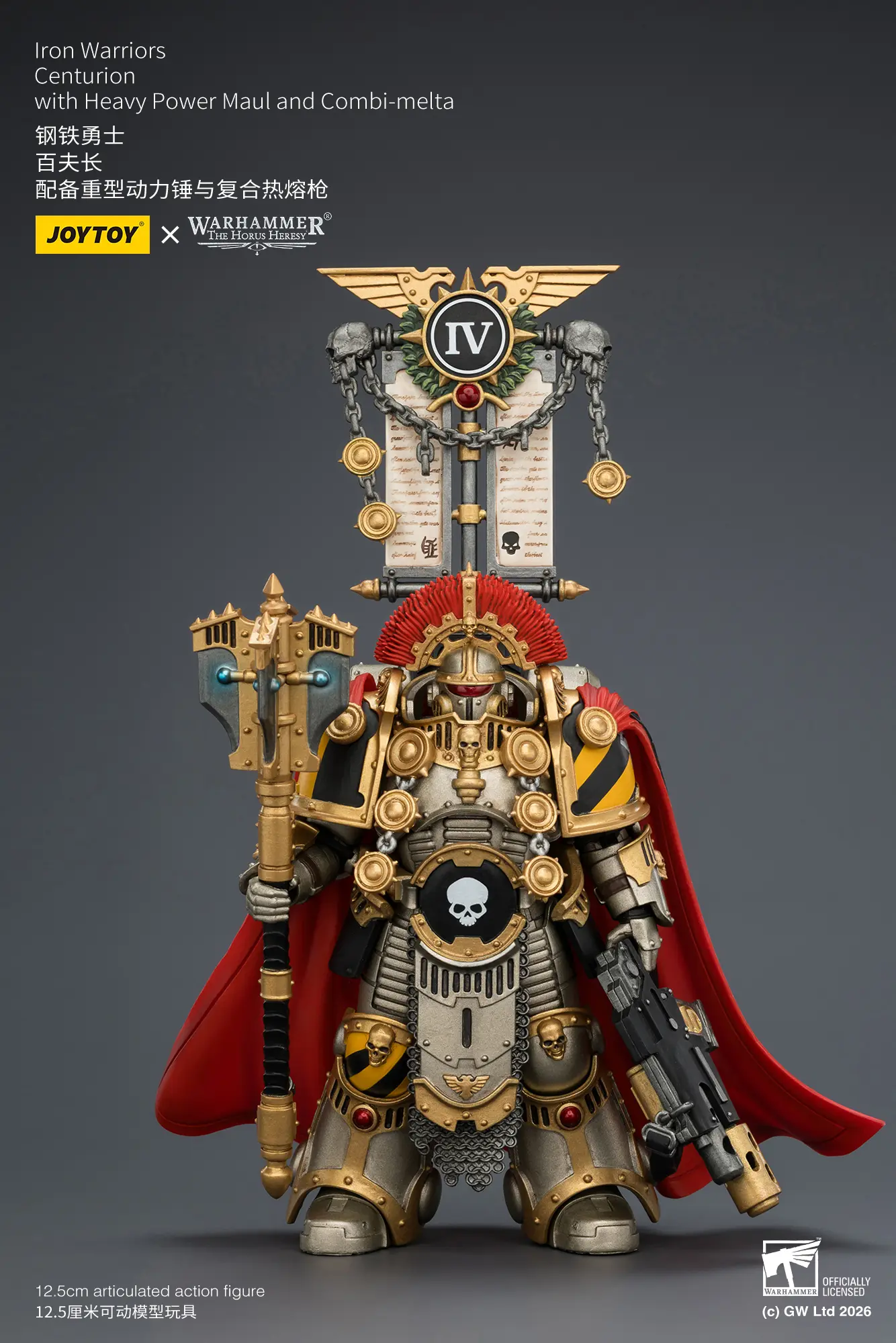 Action Figure - Iron Warriors Centurion with Heavy Power Maul and Combi-melta 1 18 - JOTYOY Warhammer The Horus Heresy rectangle image 2 Action Figure Iron Warriors Centurion With Heavy Power Maul And Combi Melta 1 18 Jotyoy Warhammer The Horus Heresy Rectangle Image 2