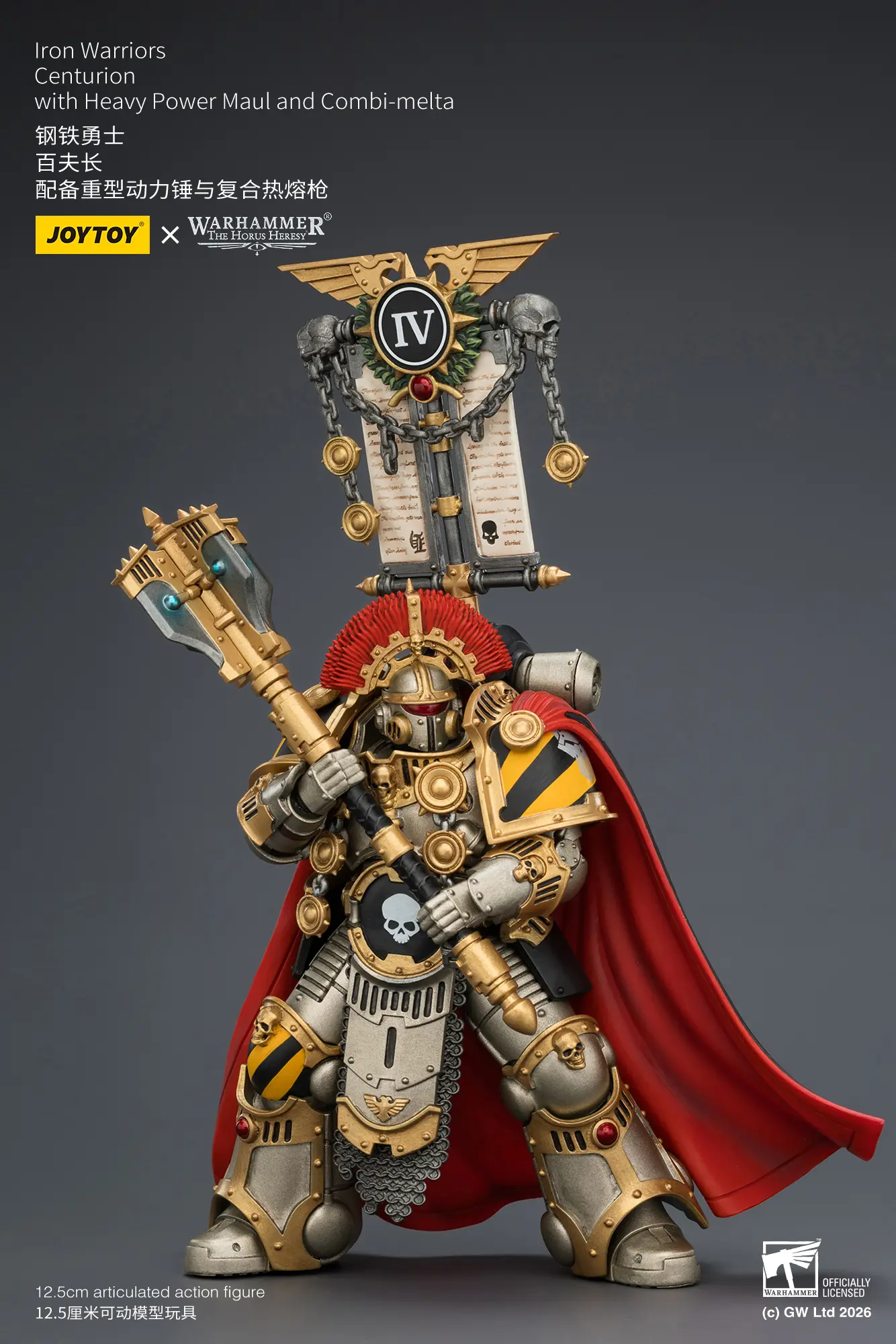 Action Figure - Iron Warriors Centurion with Heavy Power Maul and Combi-melta 1 18 - JOTYOY Warhammer The Horus Heresy rectangle image 6 Action Figure Iron Warriors Centurion With Heavy Power Maul And Combi Melta 1 18 Jotyoy Warhammer The Horus Heresy Rectangle Image 6