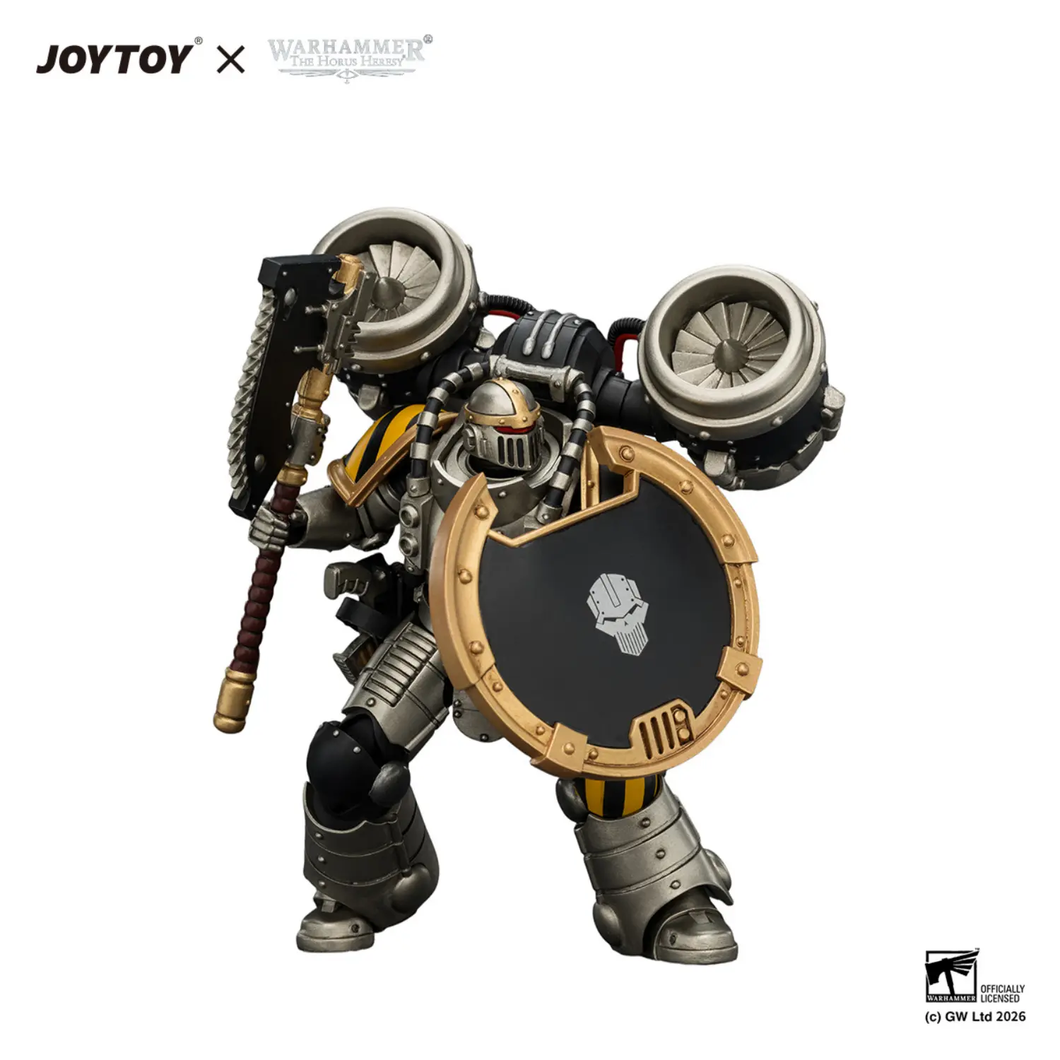 Action Figure - Iron Warriors MKII Assault Legionary 1 with Bolt pistol, Chain axe & Combat shield 1 18 - JOTYOY Warhammer The Horus Heresy in white backgrond 3 Action Figure Iron Warriors Mkii Assault Legionary 1 With Bolt Pistol, Chain Axe & Combat Shield 1 18 Jotyoy Warhammer The Horus Heresy In White Backgrond 3
