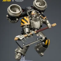 Action Figure Iron Warriors Mkii Assault Legionary 2 With Bolt Pistol & Heavy Chain Axe On Display Stand 1 18 Jotyoy Warhammer The Horus Heresy Rectangle Image 2