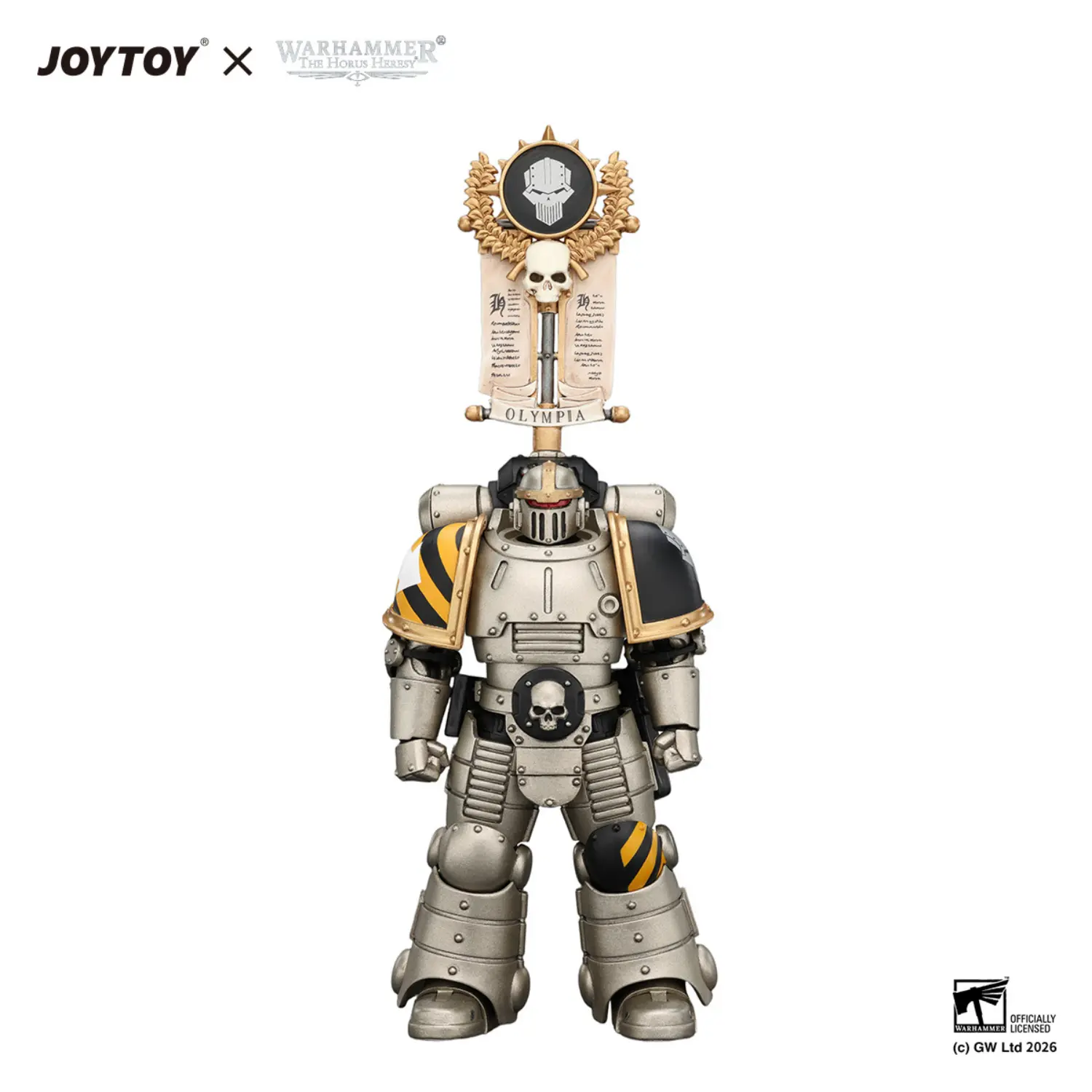 Action Figure - Iron Warriors MKII Legionary 1 with Vexilla, Bolter and Bolt Pistol 1 18 - JOTYOY Warhammer The Horus Heresy in white background 1 Action Figure Iron Warriors Mkii Legionary 1 With Vexilla, Bolter And Bolt Pistol 1 18 Jotyoy Warhammer The Horus Heresy In White Background 1