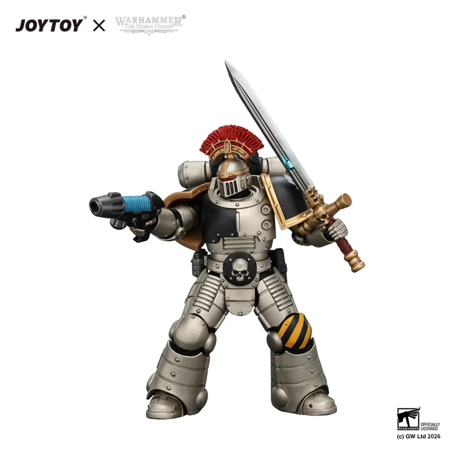 Action Figure - Iron Warriors Mkll Tactical Sergeant with Power Sword, Bolt Pistol and Plasma Pistol 1 18 - JOTYOY Warhammer The Horus Heresy in white background 3 Action Figure Iron Warriors Mkll Tactical Sergeant With Power Sword, Bolt Pistol And Plasma Pistol 1 18 Jotyoy Warhammer The Horus Heresy In White Background 3
