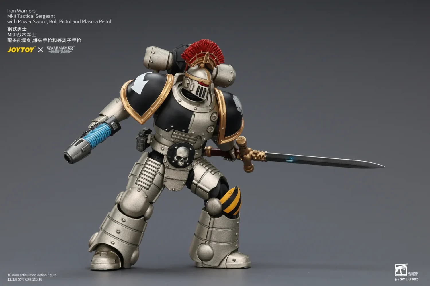 Action Figure - Iron Warriors Mkll Tactical Sergeant with Power Sword, Bolt Pistol and Plasma Pistol 1 18 - JOTYOY Warhammer The Horus Heresy rectangle image 3 Action Figure Iron Warriors Mkll Tactical Sergeant With Power Sword, Bolt Pistol And Plasma Pistol 1 18 Jotyoy Warhammer The Horus Heresy Rectangle Image 3