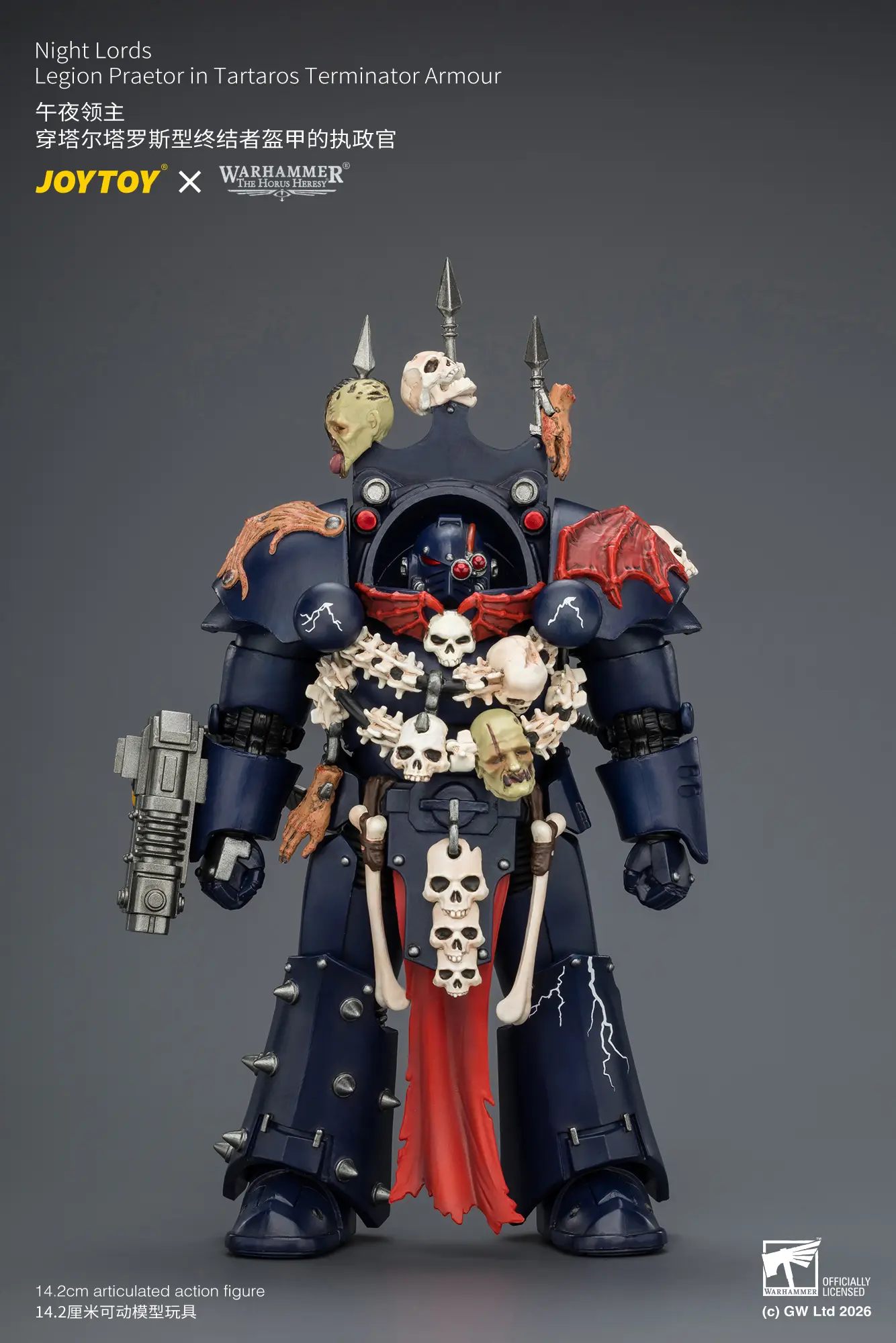 Action Figure Night Lords Legion Praetor In Tartaros Terminator Armour 1 18 Jotyoy Warhammer The Horus Heresy Rectangle Image 1