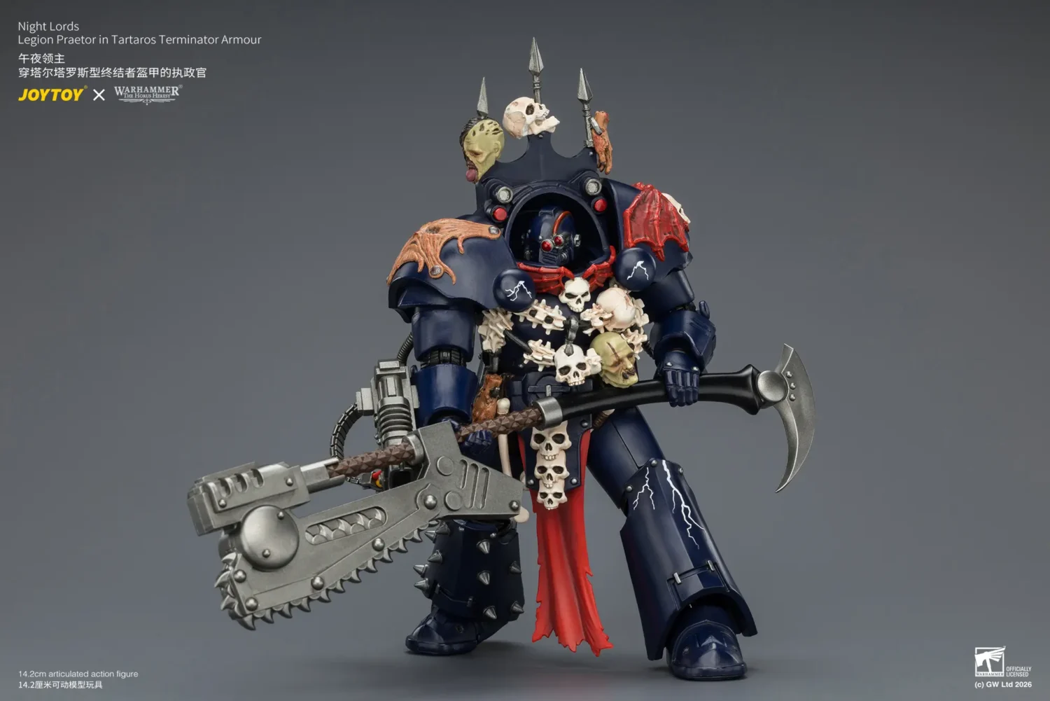 Action Figure Night Lords Legion Praetor In Tartaros Terminator Armour 1 18 Jotyoy Warhammer The Horus Heresy Rectangle Image 11