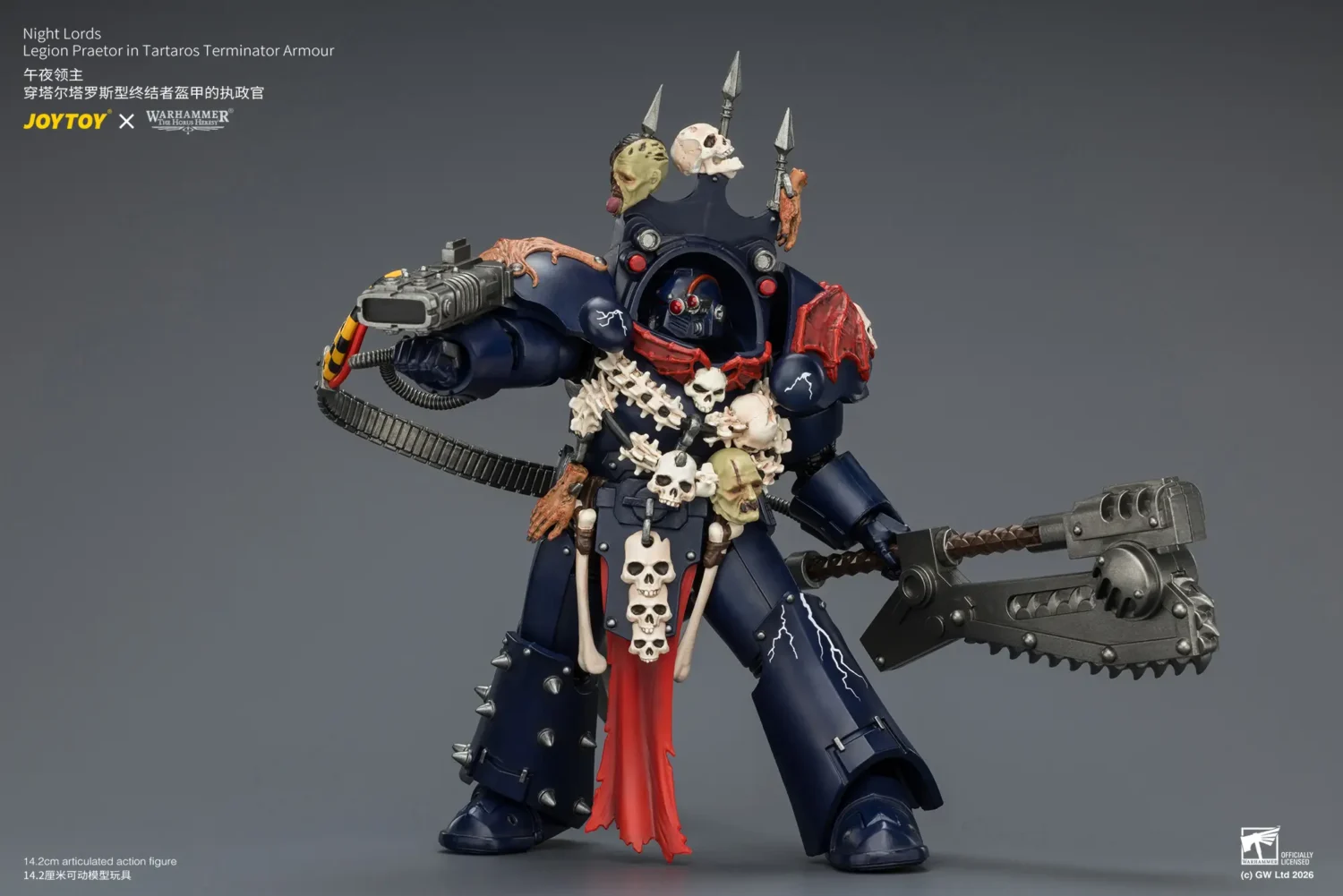 Action Figure Night Lords Legion Praetor In Tartaros Terminator Armour 1 18 Jotyoy Warhammer The Horus Heresy Rectangle Image 5