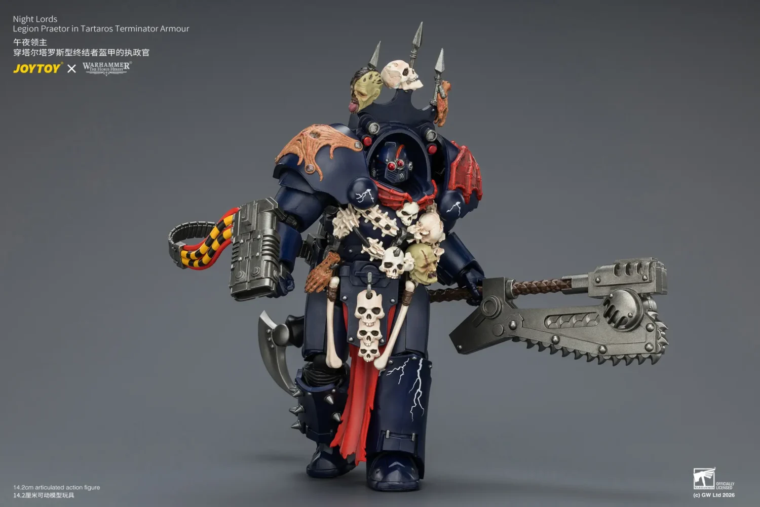 Action Figure Night Lords Legion Praetor In Tartaros Terminator Armour 1 18 Jotyoy Warhammer The Horus Heresy Rectangle Image 6