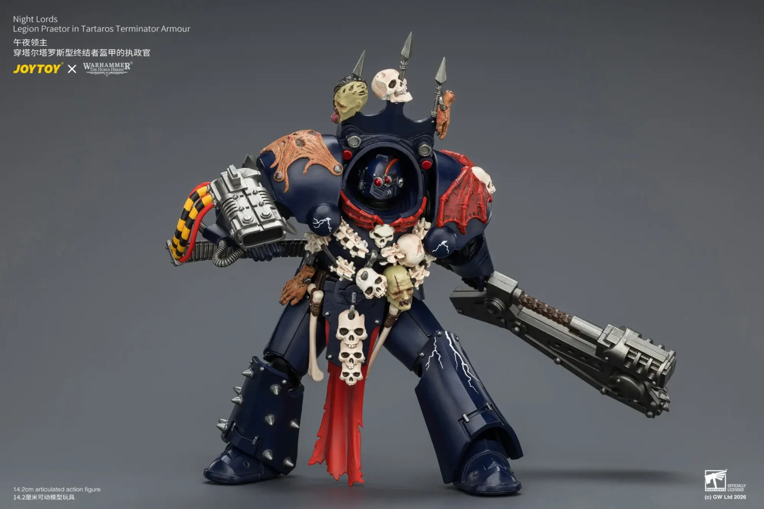 Action Figure Night Lords Legion Praetor In Tartaros Terminator Armour 1 18 Jotyoy Warhammer The Horus Heresy Rectangle Image 9