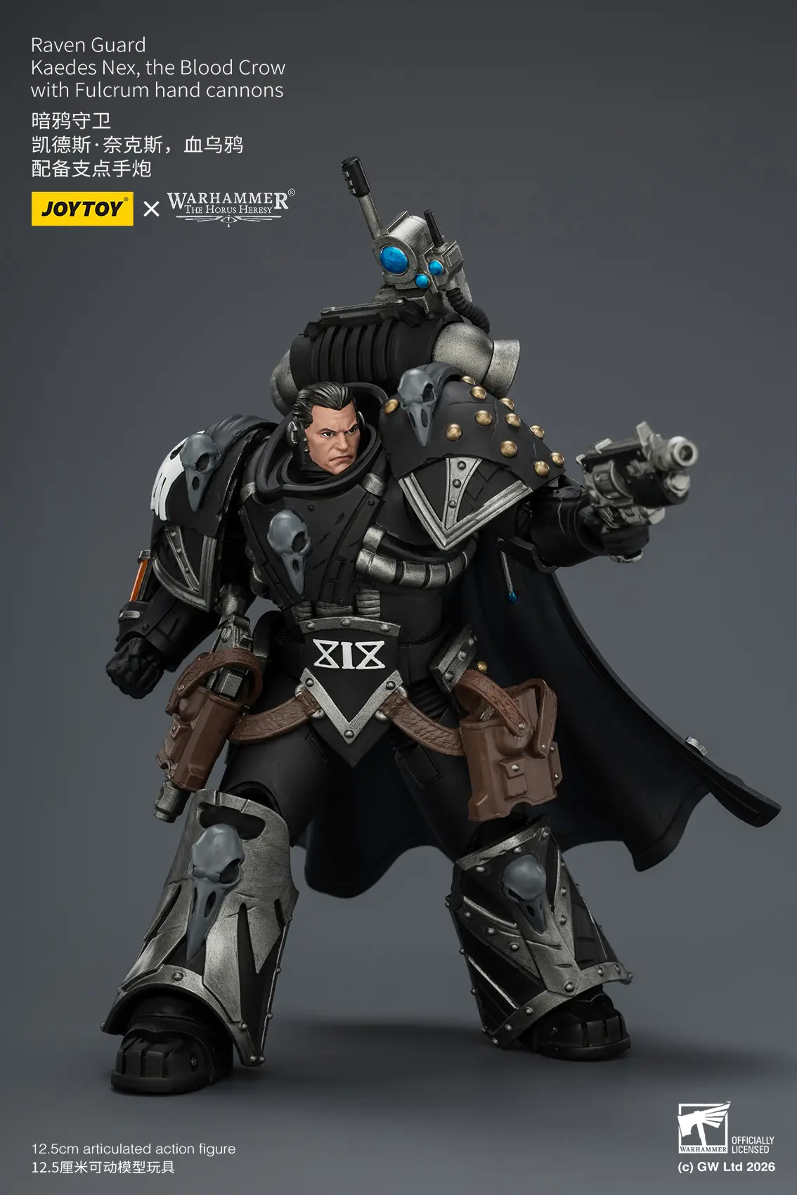 Action Figure - Raven Guard Kaedes Nex, the Blood Crow with Fulcrum hand cannons 1 18 - JOTYOY Warhammer The Horus Heresy rectangle image 10 Action Figure Raven Guard Kaedes Nex, The Blood Crow With Fulcrum Hand Cannons 1 18 Jotyoy Warhammer The Horus Heresy Rectangle Image 10